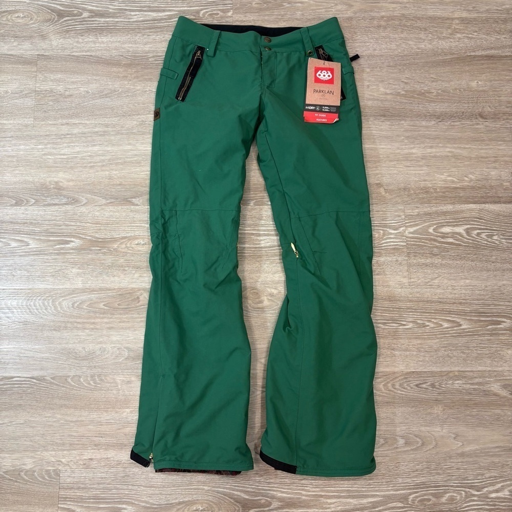 686 Dark Green Snow Pants Parklan Women’s InfiDRY Ski Pants sz XS